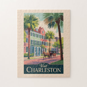 Charleston South Carolina Illustration Reisen Puzzle