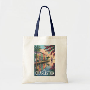 Charleston South Carolina Illustration Tragetasche