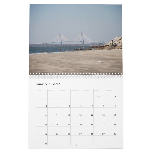 Charleston, South Carolina Kalender (Jan 2027)