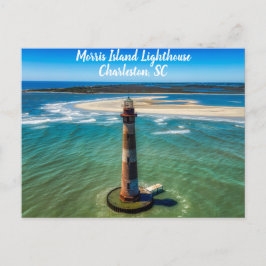 Charleston South Carolina Morris Island Leuchtturm Postkarte