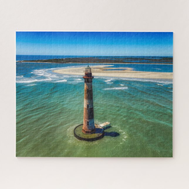 Charleston South Carolina Morris Island Leuchtturm Puzzle (Horizontal)
