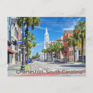 Charleston, South Carolina Postcard Souvenir Postkarte