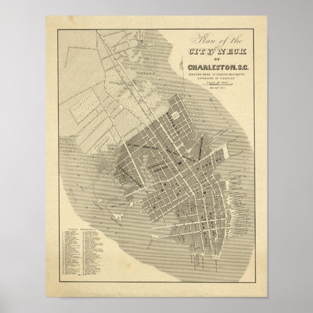 Charleston, South Carolina Poster (Vorne)