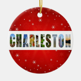 Charleston South Carolina Reisen Fotos Weihnachten Keramik Ornament