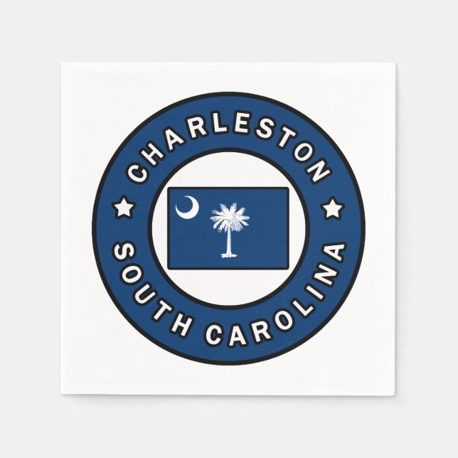 Charleston South Carolina Serviette (Vorderseite)