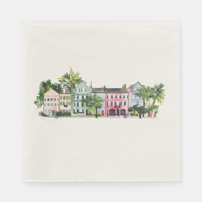 Charleston South Carolina Serviette (Vorderseite)