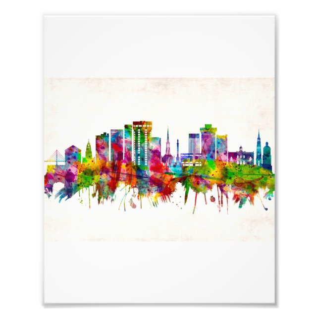 Charleston South Carolina Skyline Fotodruck (Vorne)