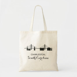 Charleston South Carolina Skyline Tote Bag Tragetasche