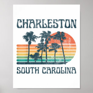 Charleston South Carolina Strand Sommerurlaub Vi Poster