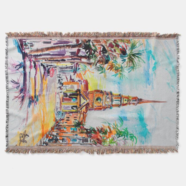 Charleston South Carolina Throw Blanket Decke (Vorderseite)