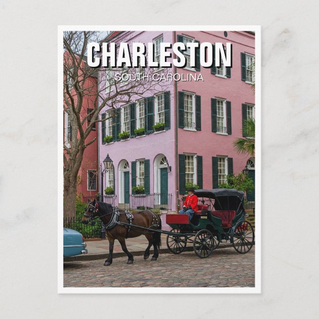 Charleston South Carolina Travel Postkarte (Vorderseite)