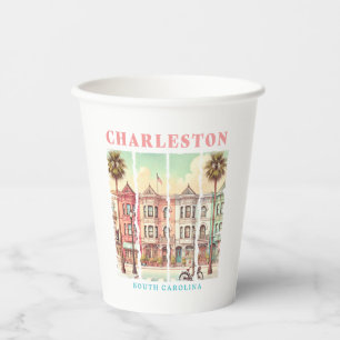 Charleston, South Carolina - Vintage King Street Pappbecher