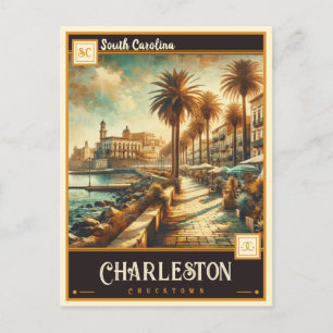 Charleston, South Carolina Vintage Postkarte