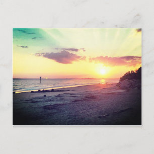 Charleston Sunset Postkarte