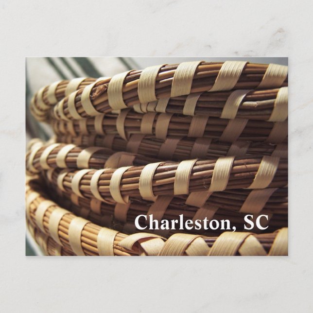 Charleston Sweetgrass Körbe Postkarte (Vorderseite)