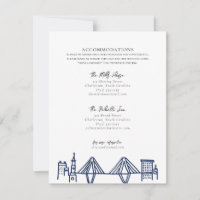 Charleston Toile in Navy Blue Unterkünfte