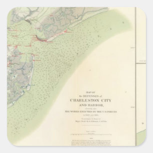 Charleston-Verteidigung, Belmont-Schlachtfeld Quadratischer Aufkleber