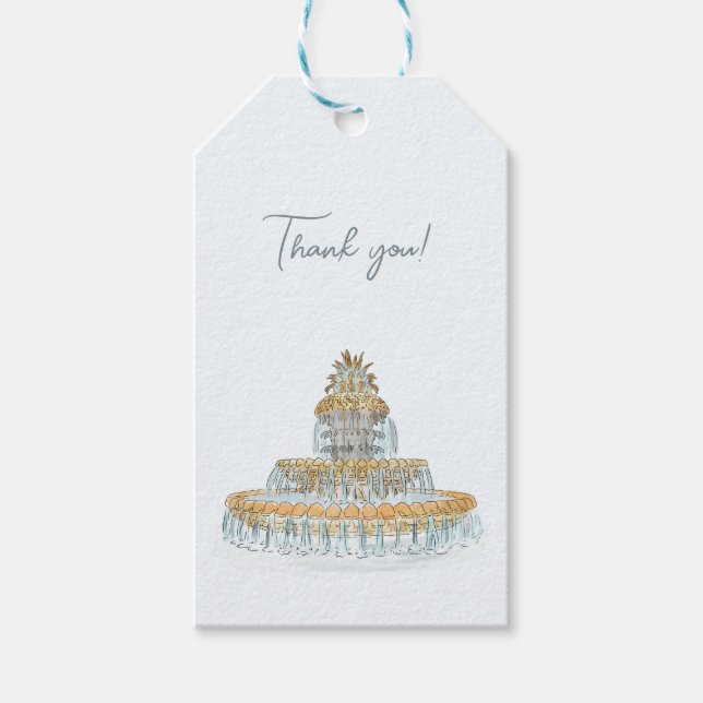 Charleston Wedding Geschenkanhänger (Vorderseite)