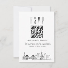 Charleston Wedding QR Code UAWG RSVP Karte