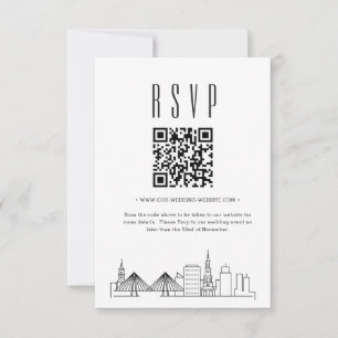 Charleston Wedding QR Code UAWG RSVP Karte