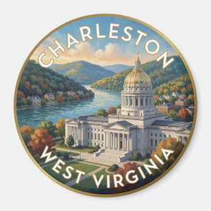 Charleston West Virginia Appalachian Reise Magnet