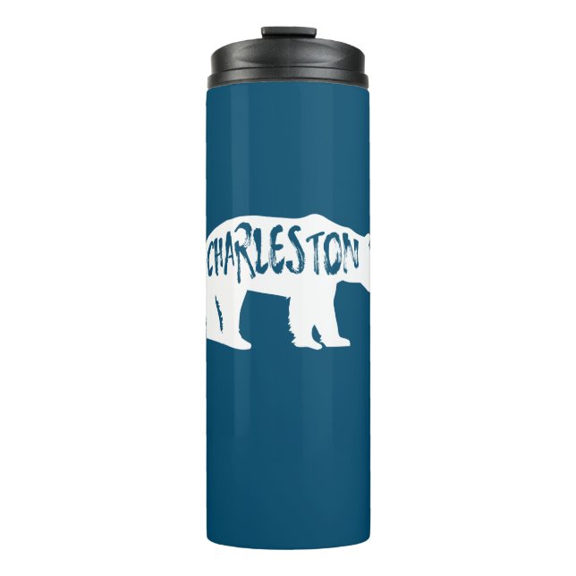 Charleston West Virginia Bear Thermosbecher (Vorderseite)