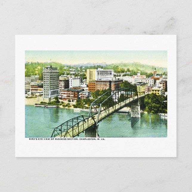Charleston, West Virginia Postkarte (Vorderseite)