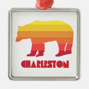 Charleston West Virginia Regenbogenbär Ornament Aus Metall