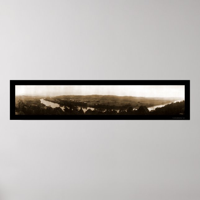 Charleston West Virginia River View Foto 1913 Poster (Vorne)