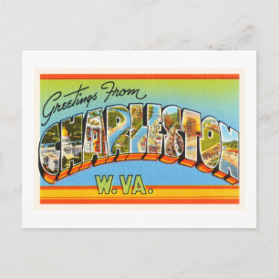 Charleston West Virginia WV Alte Vintage Postkarte