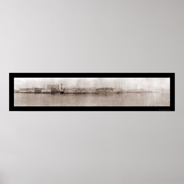 Charlestown Boston Foto 1910 Poster (Vorne)