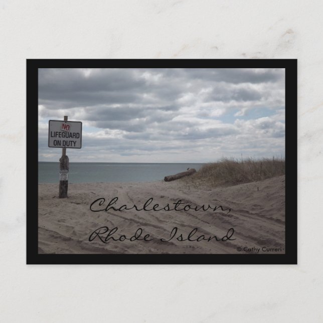 Charlestown, Insel Rhode Postkarte (Vorderseite)