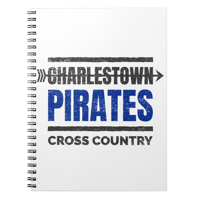 Charlestown Pirates Cross Country Tasse Notizblock (Vorderseite)