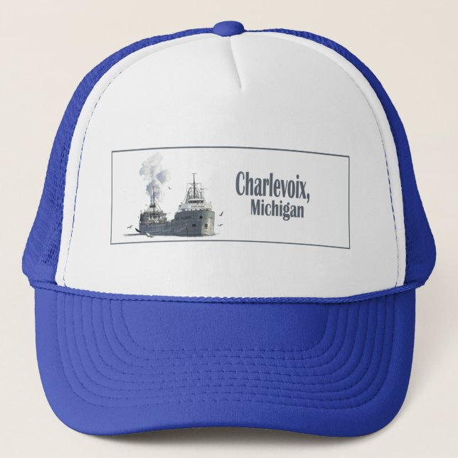 Charlevoix, Michigan Truckerkappe (Vorderseite)