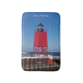 Charlevoix Pierhead Light bathmat Badematte