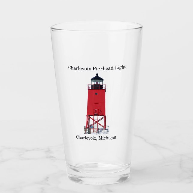 Charlevoix Pierhead Light Glas (Vorderseite)