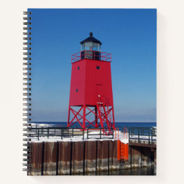 Charlevoix Pierhead Light Notebook Notizbuch