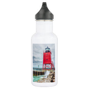Charlevoix South Pierhead Lighthouse Edelstahlflasche