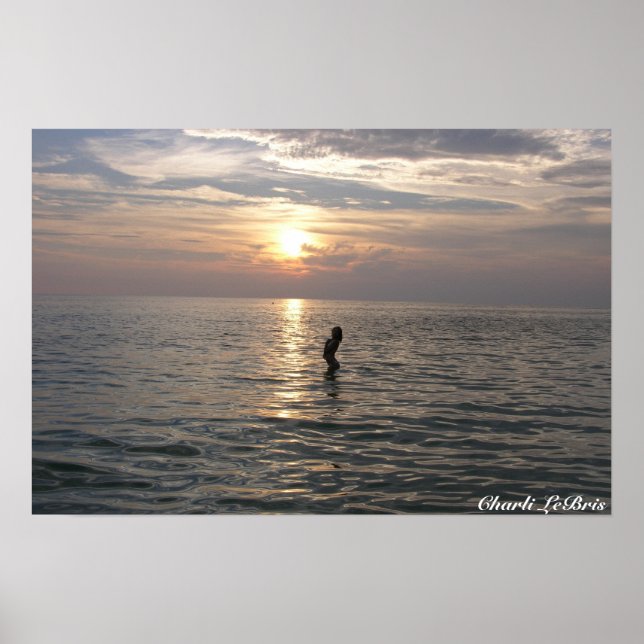 Charli am Strand Poster (Vorne)