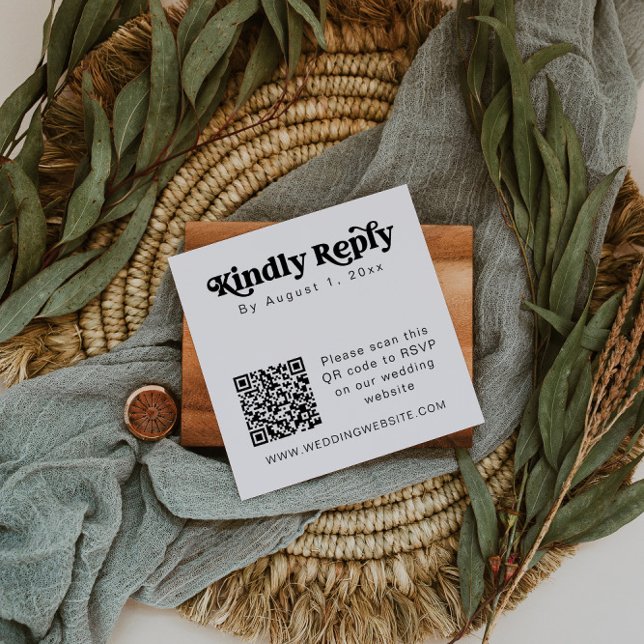 CHARLI Modern Minimalistisch QR Code UAWG Square C Quadratische Visitenkarte (Von Creator hochgeladen)