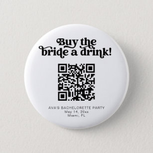 CHARLI Retro kaufen die Braut ein Getränk-Knopf ve Button