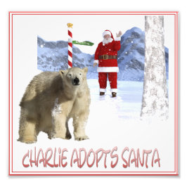 Charlie Adoptiere Santa Cover Art Fotodruck