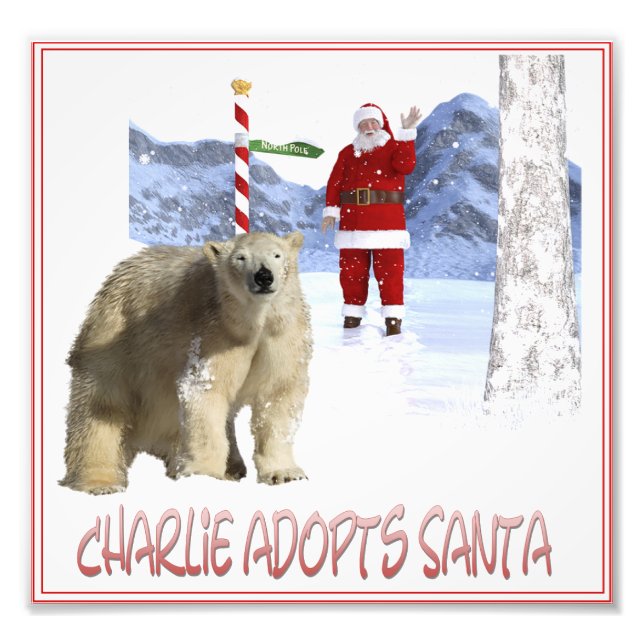 Charlie Adoptiere Santa Cover Art Fotodruck (Vorne)