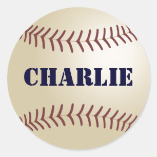 Charlie-Baseball-Aufkleber / Siegel Runder Aufkleber