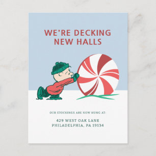 Charlie Brown   Die Festtagszeit steht vor der Tür Feiertagspostkarte