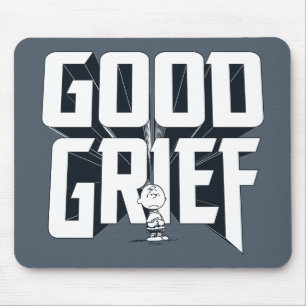 Charlie Brown "Good GTrauer" Rock Band T-Shirt Gra Mousepad