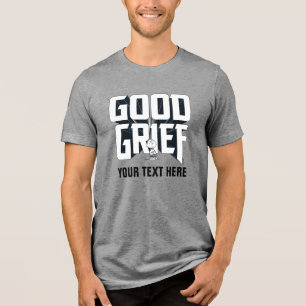 Charlie Brown "Good GTrauer" Rock Band T-Shirt Gra Tri-Blend Shirt