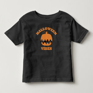 Charlie Brown Orange Pumpkin Halloween Vibes Kleinkind T-shirt