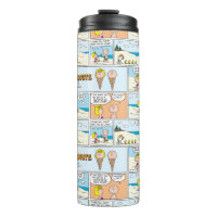 Charlie Brown & Sally Ice Cream am Strand
