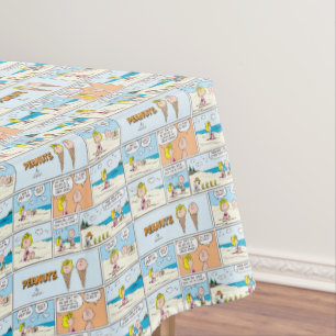 Charlie Brown & Sally Ice Cream am Strand Tischdecke